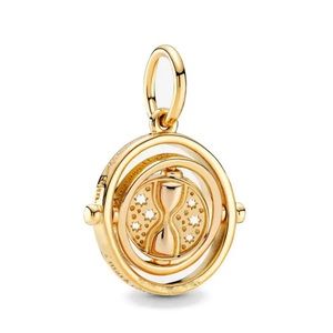 New Gold Sterling Silver 925 Harry Potter Time Turner charm